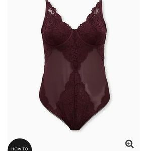Burgundy Body Suit